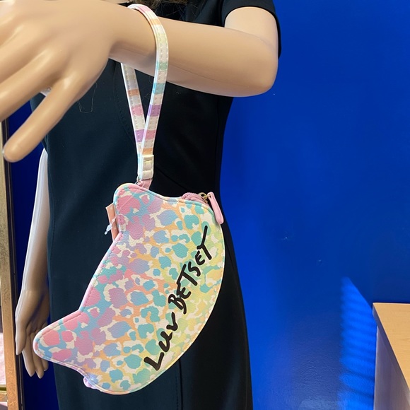 Betsey Johnson Cat Coin Purse Leopard Wristlet 💝 - Picture 5 of 5